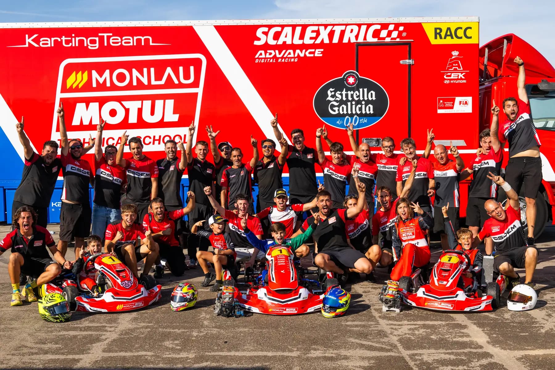Monlau Motul Karting Team pone el broche al CEK con tres títulos de Campeón de España