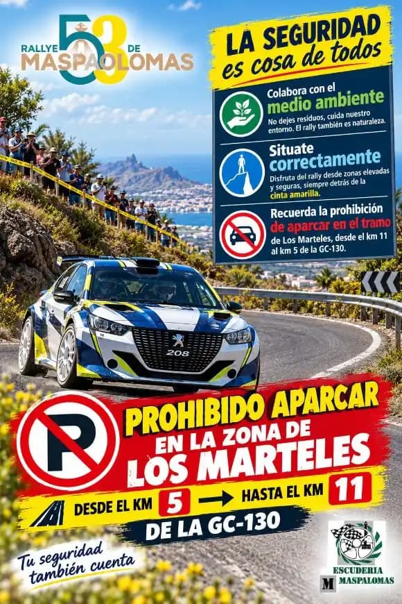 La organización solicita la ayuda de los aficionados para cumplir con la seguridad y el respeto del entorno en los tramos